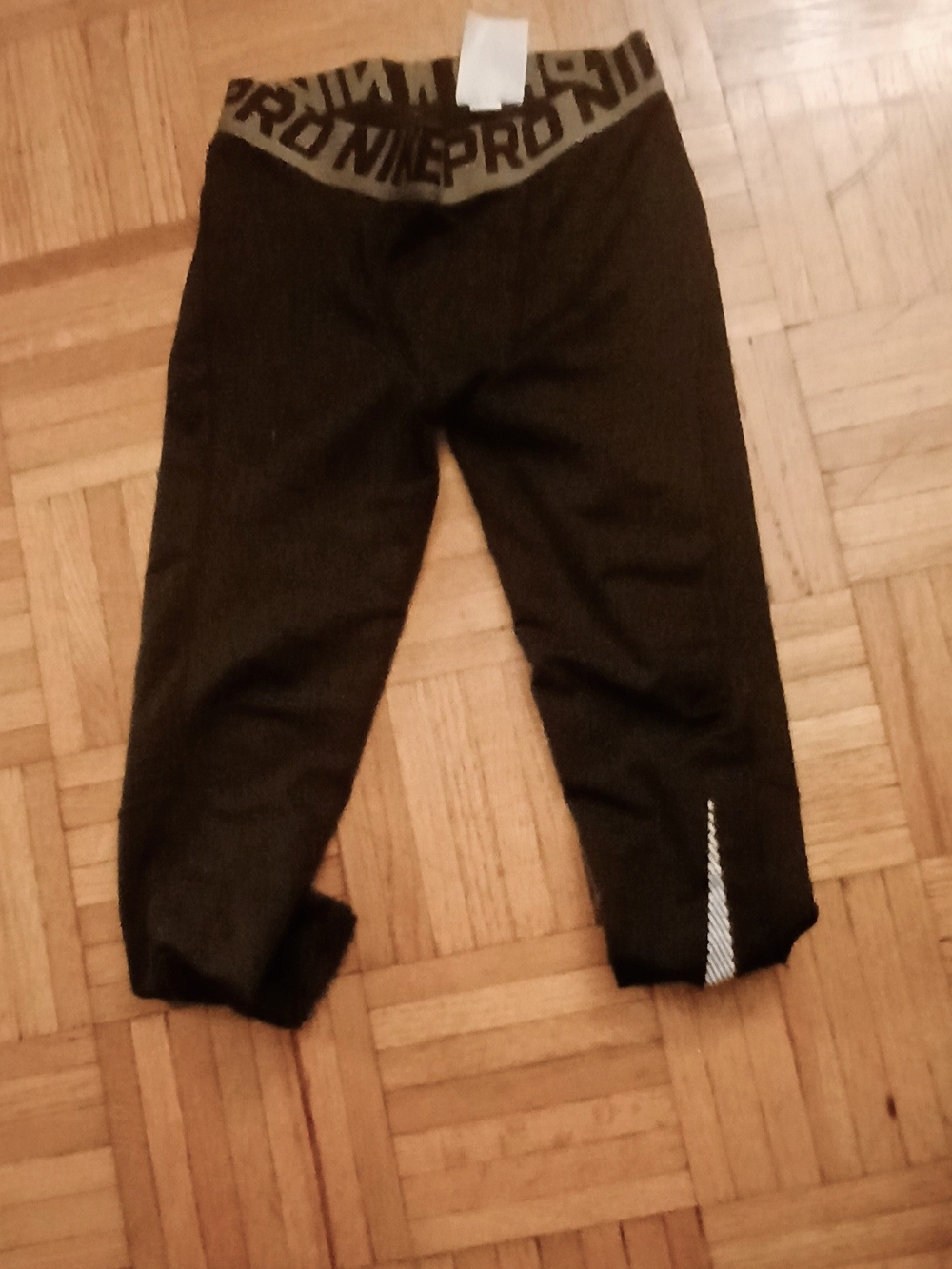 Nike Black Kids Athletic Leggings with Branded Waistband